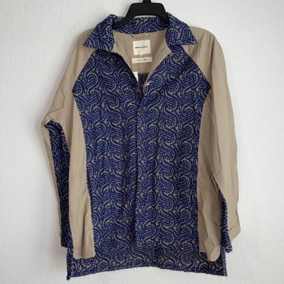 Nicholas Daley Embroidered Raglan Sleeve Button-up Shirt, Size M NEW w/Tag $560 - Picture 6 of 11